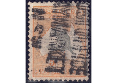 AUSTRALIA 1913 Canguro (5s giallo e grigio) us