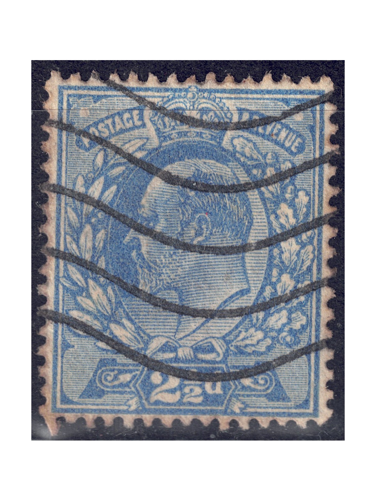 GRAN BRETAGNA 1911 Re Edoardo VII (2½p azzurro) us