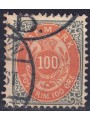 DANIMARCA 1875 Cifra e stemma (100ø grigio e ocra) us