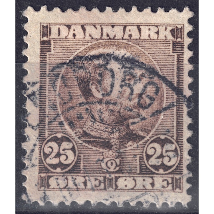 DENMARK 1904/05 King Christian IX (25ø brown) us