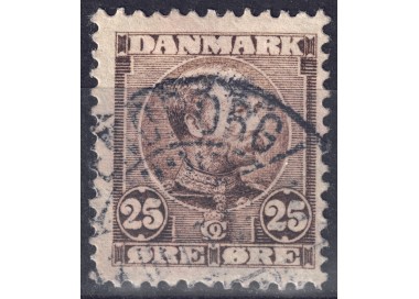 DENMARK 1904/05 King Christian IX (25ø brown) us