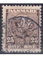 DANIMARCA 1904/05 Re Cristiano IX (25ø bruno) us