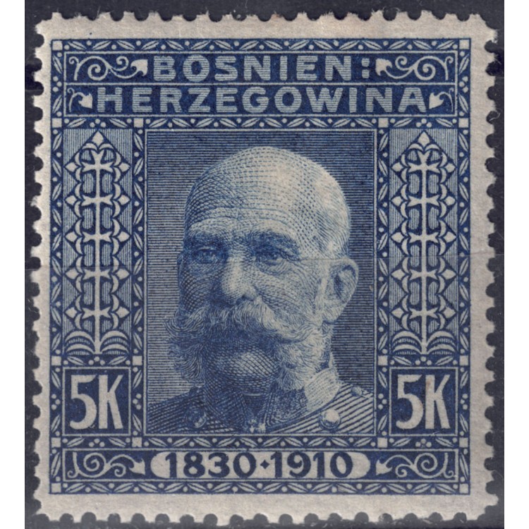 BOSNIA AND HERZEGOVINA 1906 Franz Joseph I (5k blue) MH*