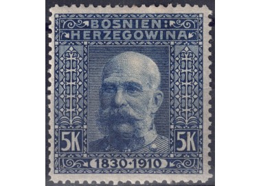 BOSNIA AND HERZEGOVINA 1906 Franz Joseph I (5k blue) MH*
