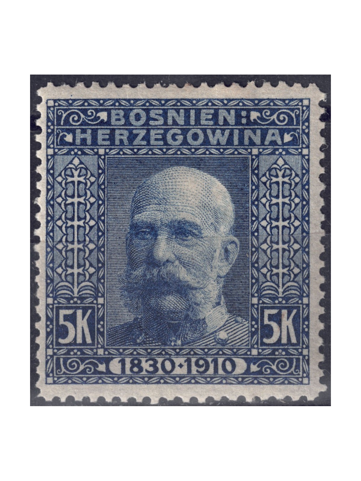 BOSNIA AND HERZEGOVINA 1906 Franz Joseph I (5k blue) MH*