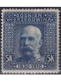BOSNIA AND HERZEGOVINA 1906 Franz Joseph I (5k blue) MH*