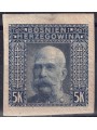 BOSNIA AND HERZEGOVINA 1906 Franz Joseph I (5k blue imperforate) MH*
