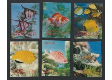 BHUTAN 1969 Fish 6v MNH**