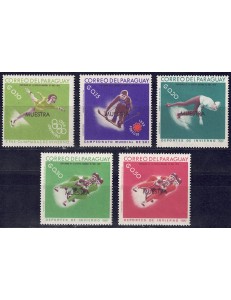 PARAGUAY 1967 Giochi olimpici (saggi) 5v MNH**