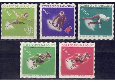 PARAGUAY 1967 Olympic Games (essays) 5v MNH**