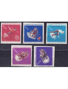 PARAGUAY 1967 Olympic Games (perforated) 5v MNH**