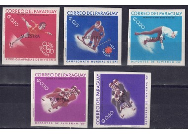 PARAGUAY 1967 Olympic Games (perforated) 5v MNH**