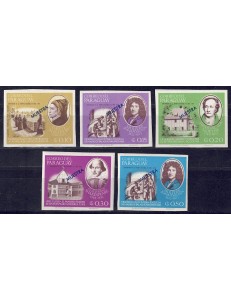 PARAGUAY 1967 Celebrità (saggi non dent.) 5v MNH**