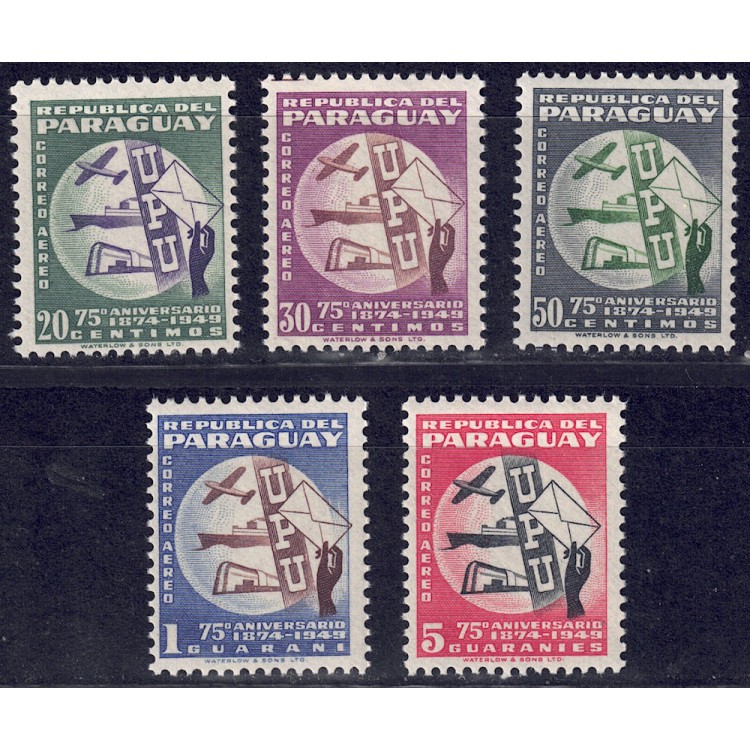 PARAGUAY 1950 Anniversario UPU 5v MNH**