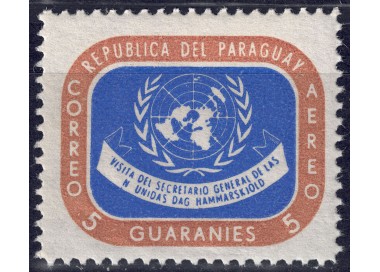 PARAGUAY 1959 Visit of the Secretary General of the United Nations MNH**