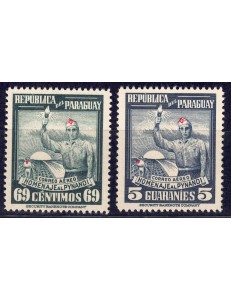 PARAGUAY 1948 Homage to Pynandi (airmail) 2v MNH**