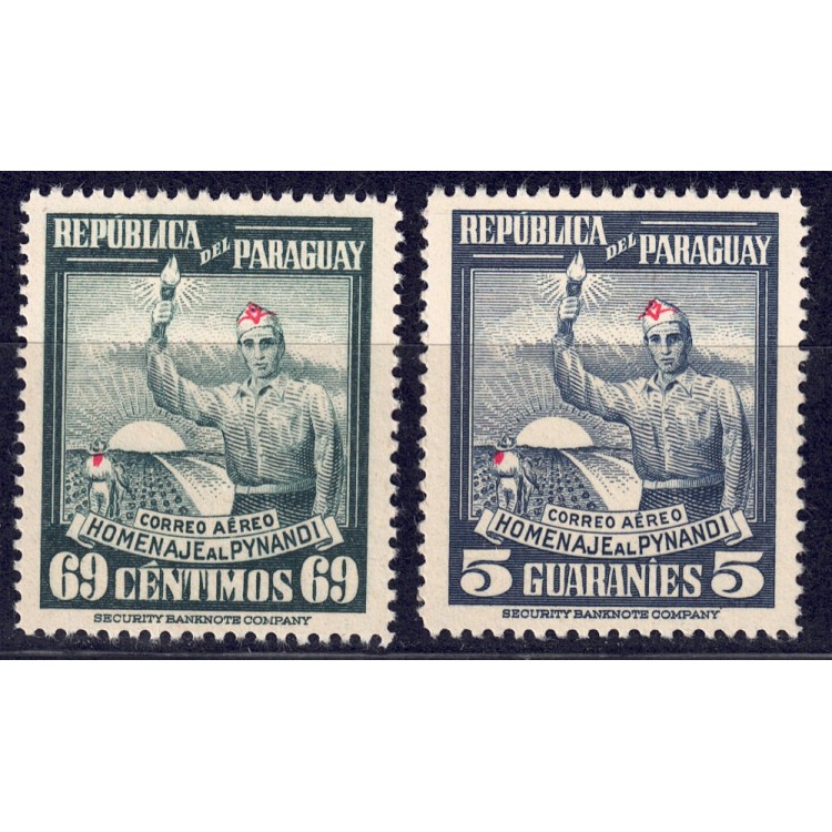 PARAGUAY 1948 Omaggio al Pynandi (posta aerea) 2v MNH**
