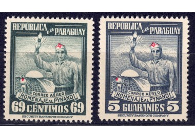 PARAGUAY 1948 Homage to Pynandi (airmail) 2v MNH**