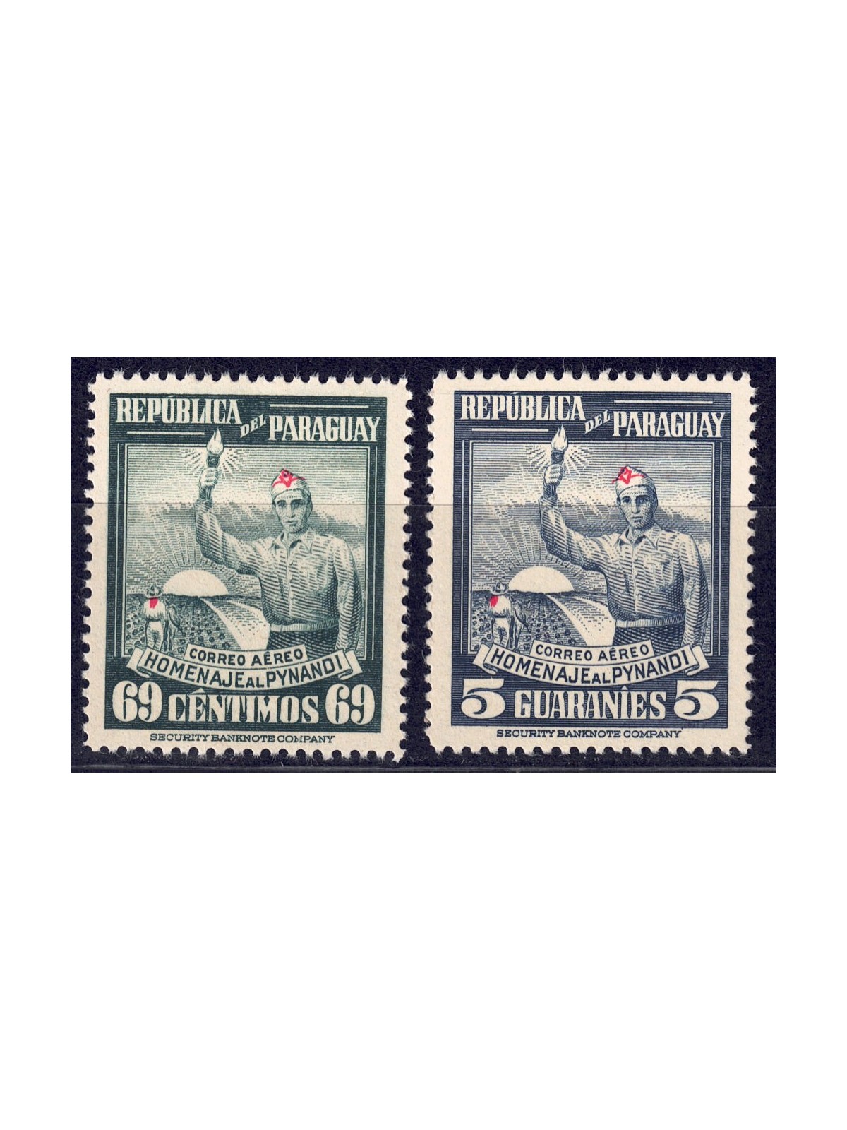 PARAGUAY 1948 Omaggio al Pynandi (posta aerea) 2v MNH**