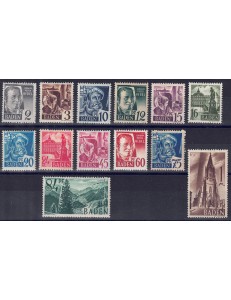 BADEN (FRENCH WEST) 1947-48 Personalities and views 13v MH*