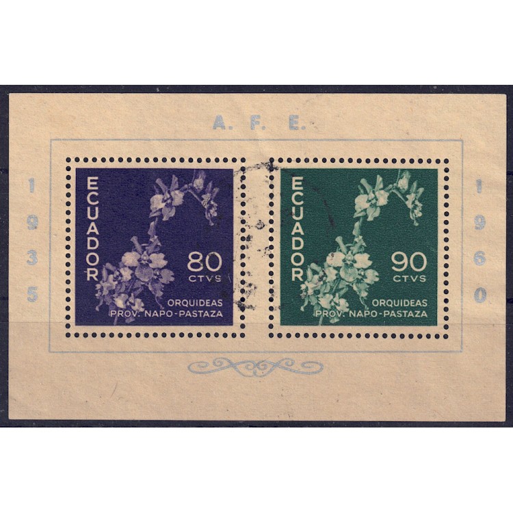 ECUADOR 1960 Philatelic Association s/s us