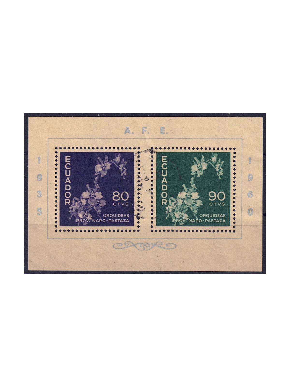 ECUADOR 1960 Philatelic Association s/s us