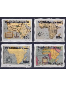 BOPHUTHATSWANA 1993 Antiche mappe dell'Africa 4v MNH**