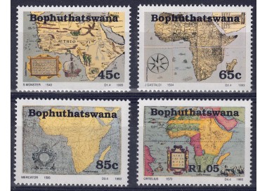 BOPHUTHATSWANA 1993 Ancient Maps of Africa 4v MNH**
