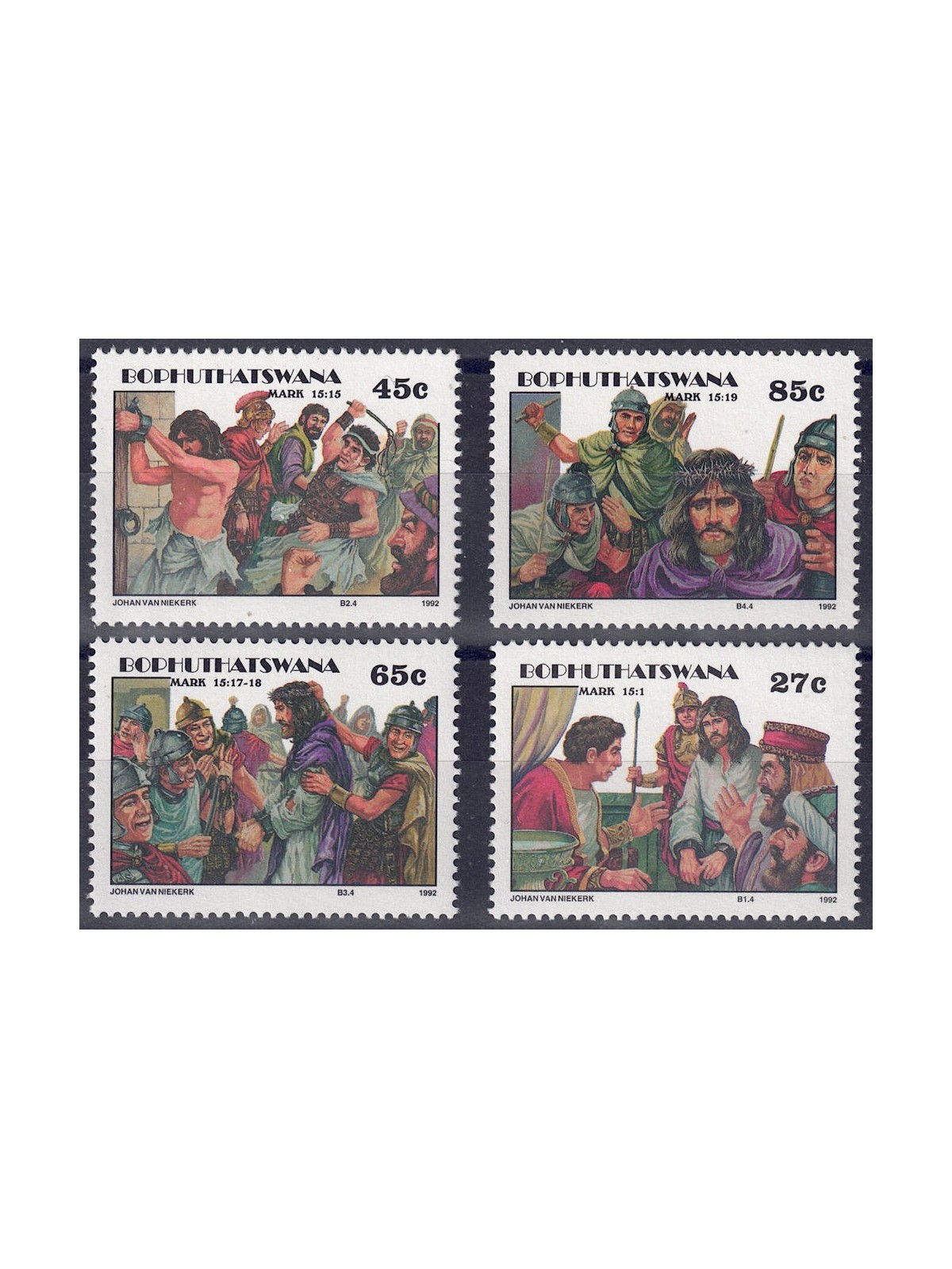 BOPHUTHATSWANA 1992 Pasqua 4v MNH**