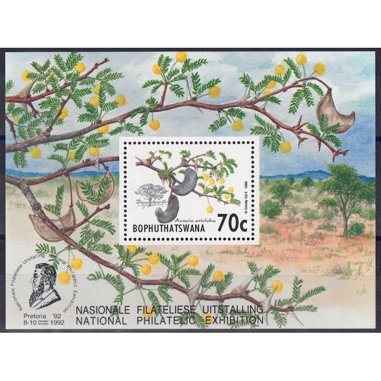 BOPHUTHATSWANA 1992 Flora (acacie) BF MNH**
