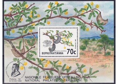 BOPHUTHATSWANA 1992 Flora (acacias) s/s MNH**