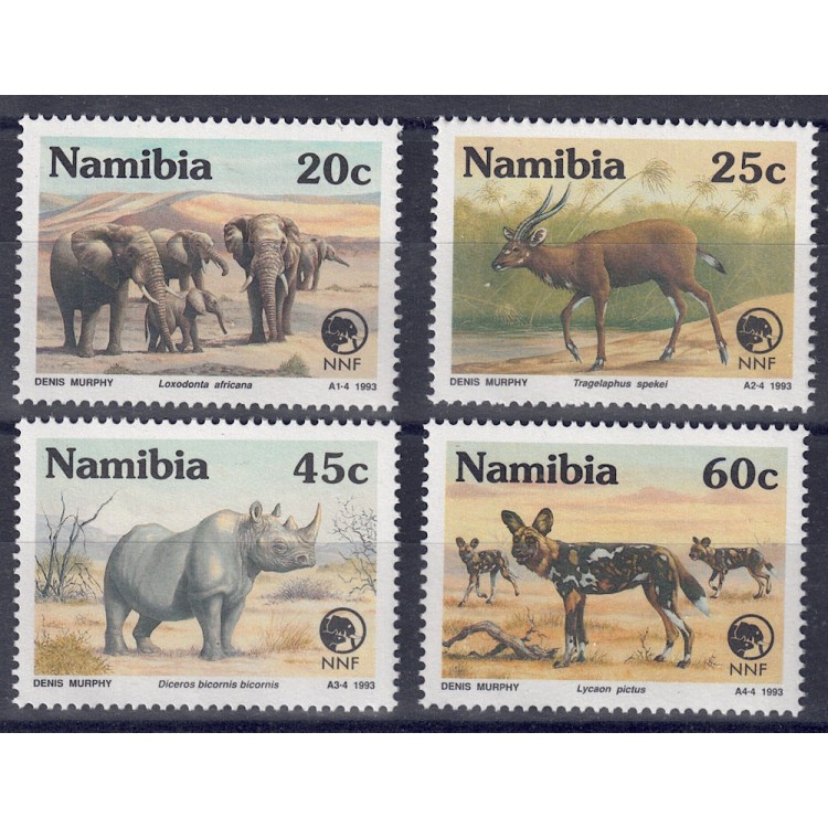 NAMIBIA 1993 Animali rari 4v MNH**