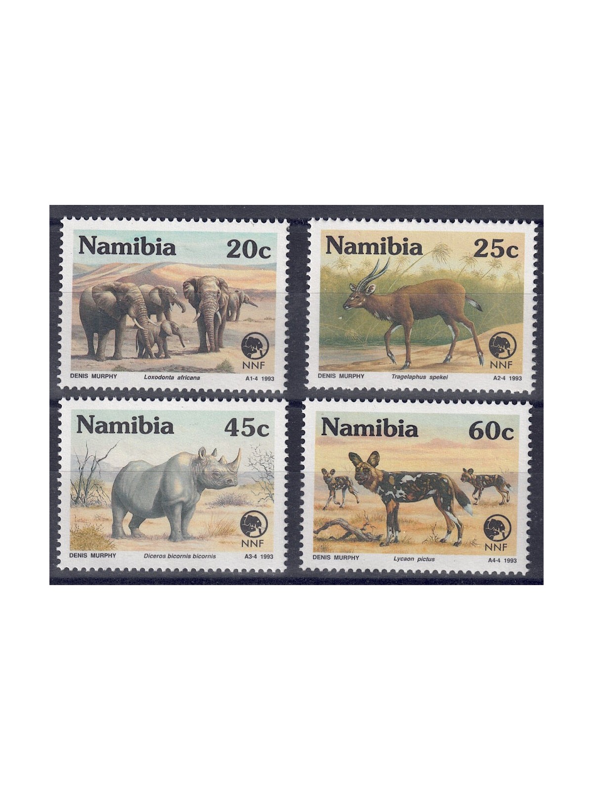 NAMIBIA 1993 Animali rari 4v MNH**