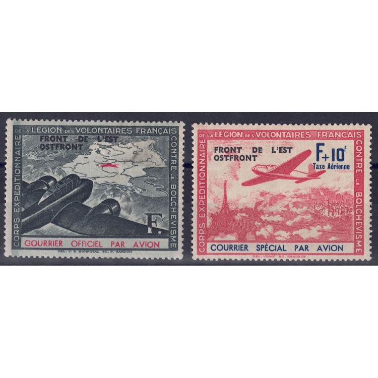 FRANCE (FRENCH VOLUNTEER LEGION) 1942 Eastern Front 2v MH*