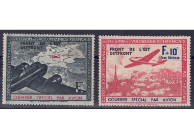 FRANCE (FRENCH VOLUNTEER LEGION) 1942 Eastern Front 2v MH*