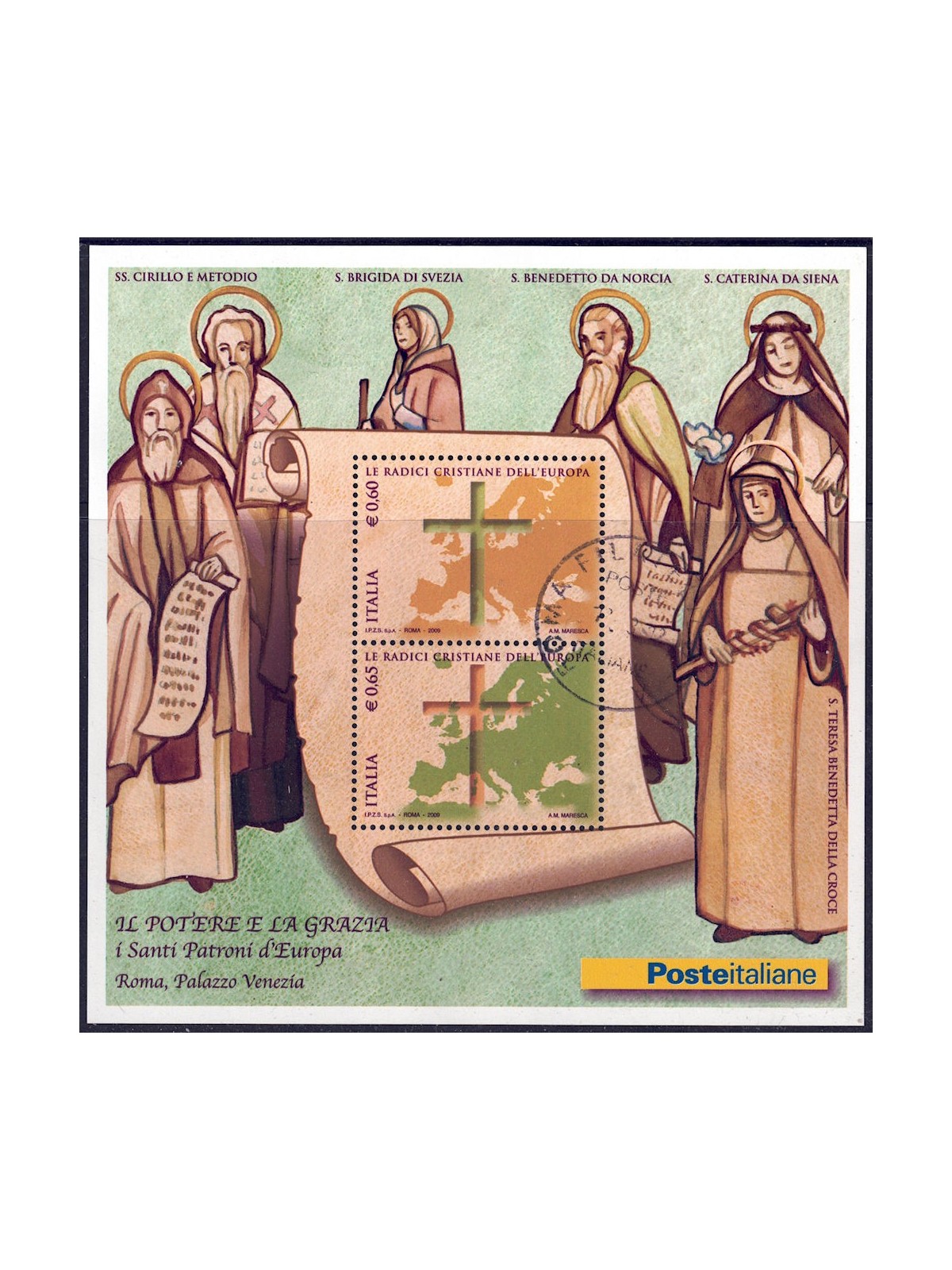 ITALY 2009 Patron Saints of Europe s/s us