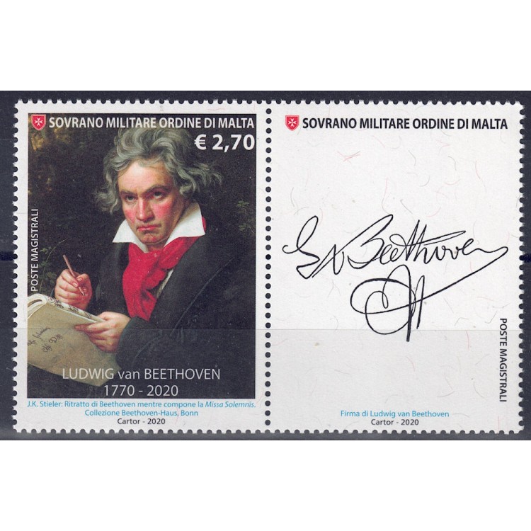 SMOM 2020 Ludwig van Beethoven MNH**