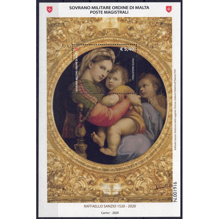 SMOM 2020 Raffaello Sanzio s/s MNH**
