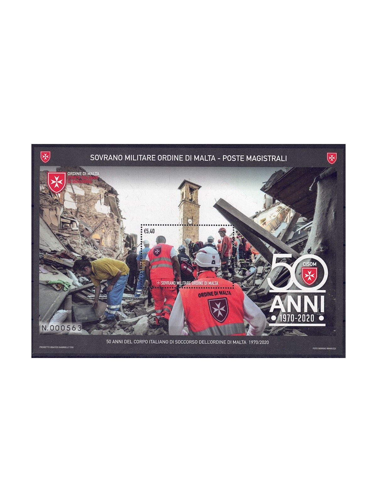 SMOM 2020 Italian Rescue Corps s/s MNH**