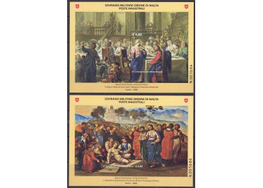 SMOM 2020 New Testament (The Miracles of Jesus) 2 s/s MNH**