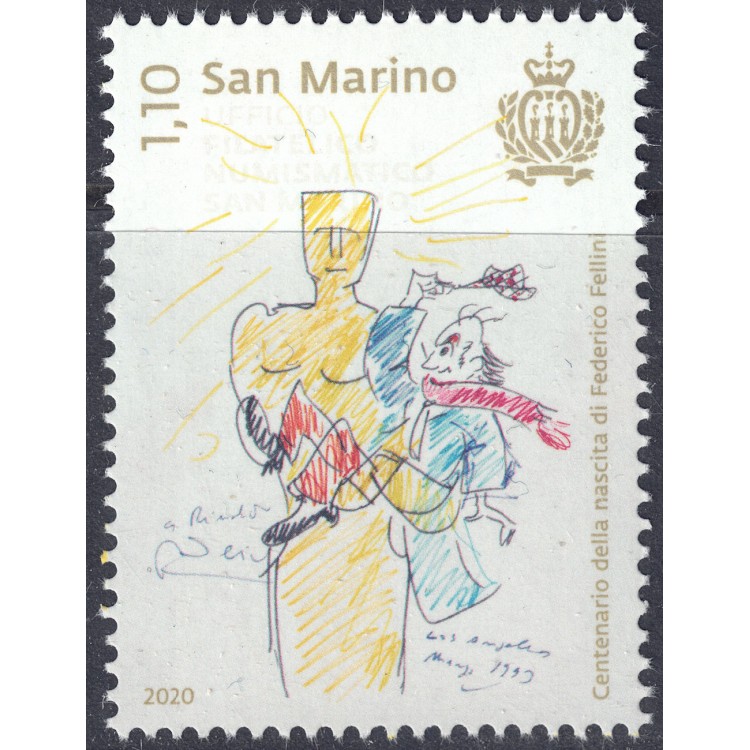 SAN MARINO 2020 Federico Fellini MNH**