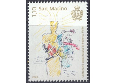 SAN MARINO 2020 Federico Fellini MNH**