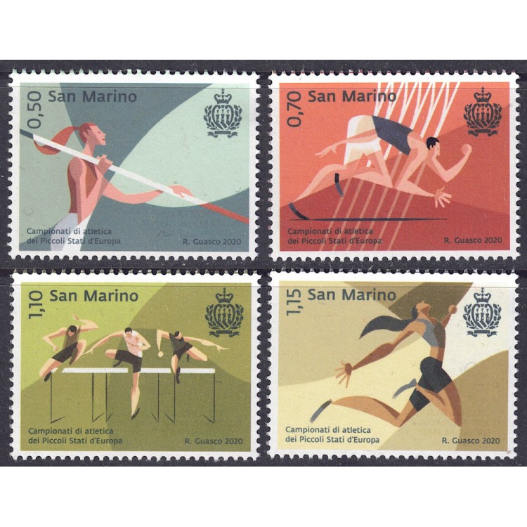 SAN MARINO 2020 Athletics Championships 4v MNH**