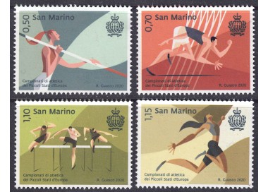 SAN MARINO 2020 Campionati di atletica 4v MNH**