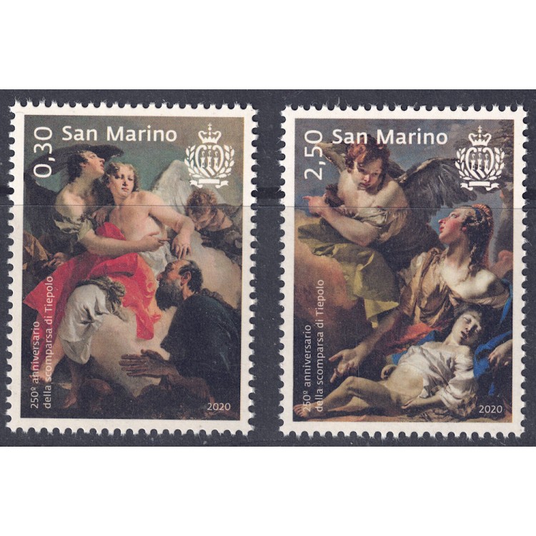 SAN MARINO 2020 Giambattista Tiepolo 2v MNH**