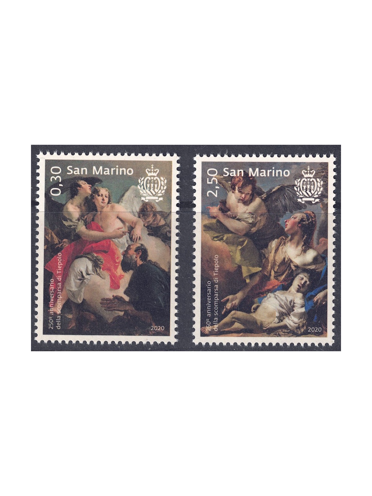 SAN MARINO 2020 Giambattista Tiepolo 2v MNH**