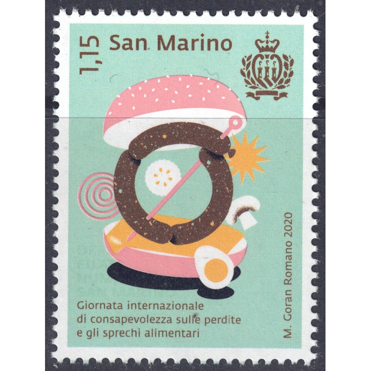 SAN MARINO 2020 Sprechi alimentari MNH**