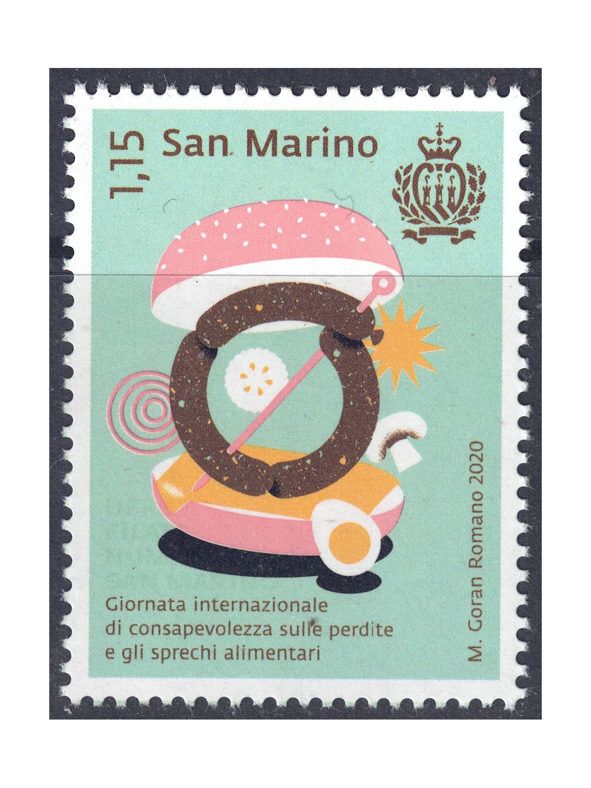 SAN MARINO 2020 Food Waste MNH**