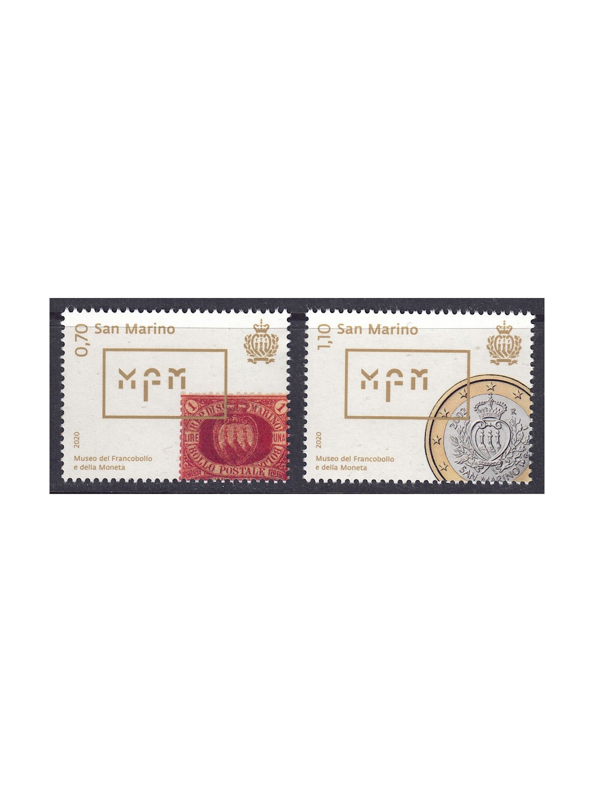 SAN MARINO 2020 Museo del francobollo 2v MNH**