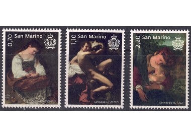 SAN MARINO 2021 Caravaggio 3v MNH**
